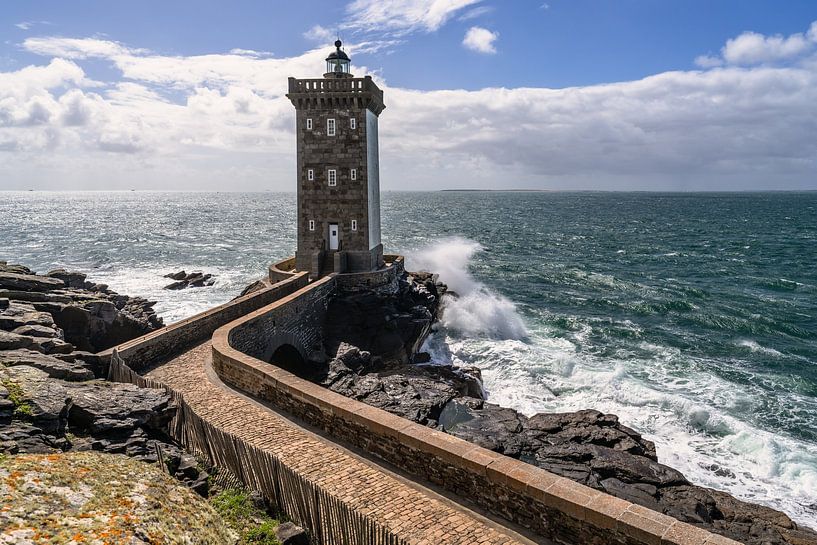Leuchtturm Kermorvan Bretagne - Frankreich von Achim Thomae Photography