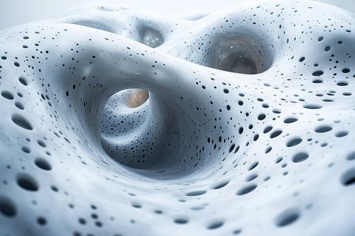 driedimensionale fantasie achtergrond abstracte vormen en structuren van Egon Zitter