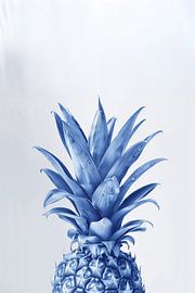 un demi-ananas de couleur bleu de Delft sur Margriet Hulsker