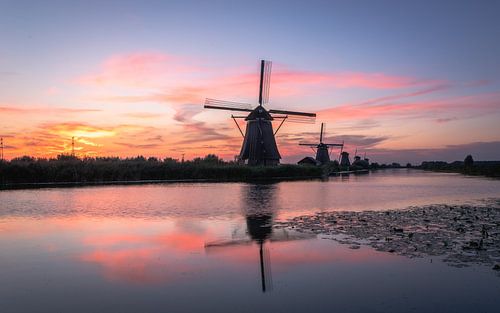 Soleil levant | Kinderdijk | Pays-Bas sur Bastiaan Stolk