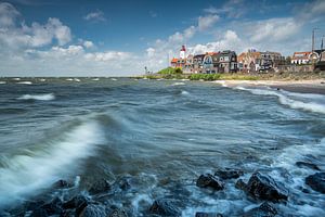 Urk mit einer steifen Brise von Martien Hoogebeen Fotografie