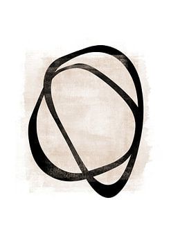 Ineinandergreifende zwei CC | Minimalistische Linie Abstrakt