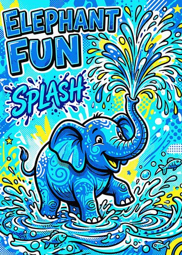 Elephantplash Comic Style Illustration