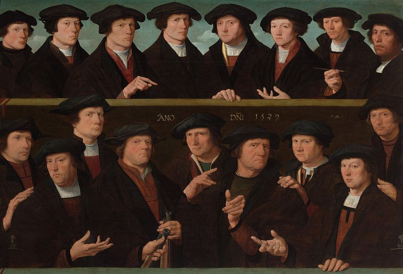Een groep schutters, 1529, Dirck Jacobsz. van Meesterlijcke Meesters