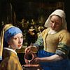 Girl with a Pearl Earring  -  the milkmaid - Johannes Vermeer by Lia Morcus