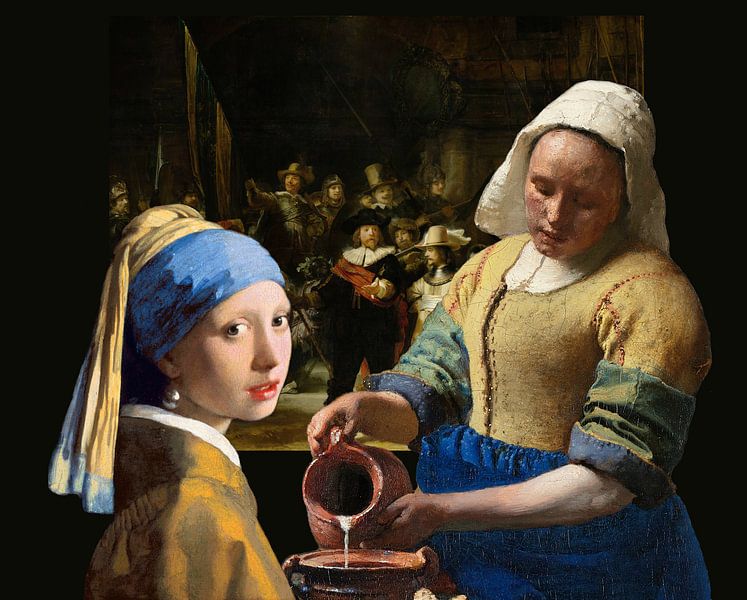 Fille avec un pearl earring Johannes Vermeer Toile Encadrée Imprimer ~ plus taille