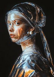 Girl in Plastic Wrap