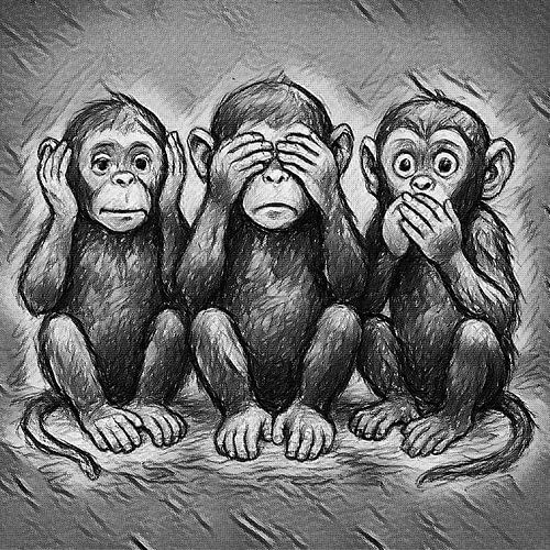 Hear , see , silence .