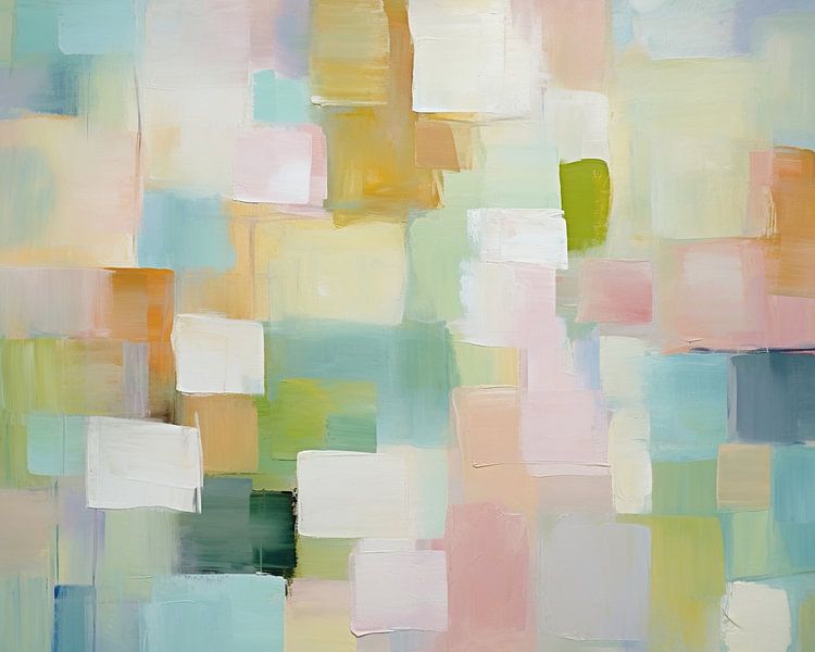 Pastel Abstract by Eye catching paintings