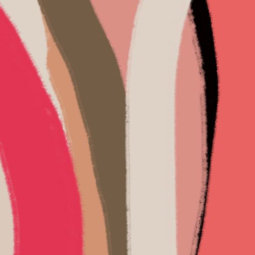 Art abstrait coloré d'inspiration rétro des années 70