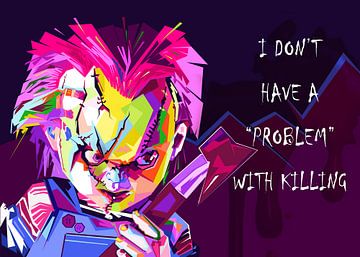 Chucky quoets pop art van GhostArt