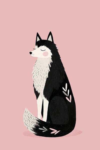 Husky in Pink von Studio BB