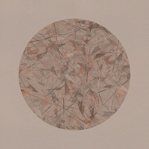 Japandi botanisch in neutraal beige en bruin. Grassen.