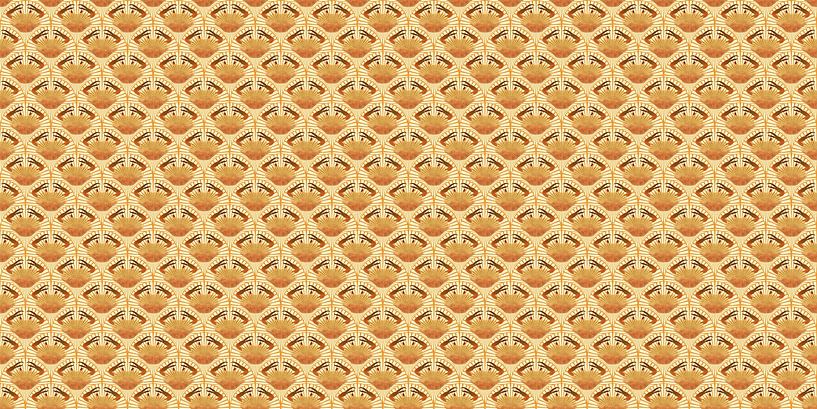 Golden Crabs Damask van Artmotifs Eve