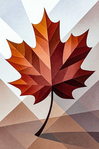 Feuille d'automne abstraite