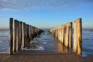 Wellenbrecher am Strand von Domburg, Walcheren Zeeland von My Footprints