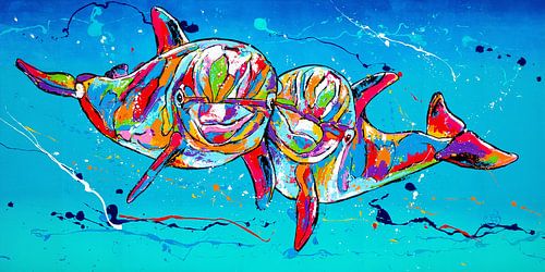 Knuffelende Dolfijnen