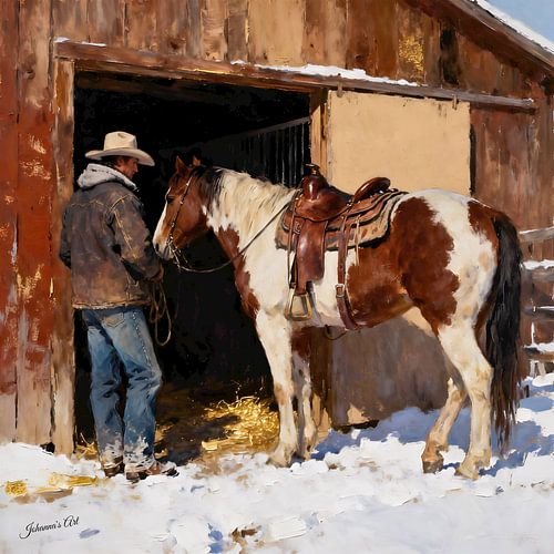 Snow at the Stable Door