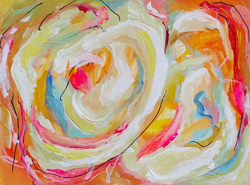 Sorbet Buffet - colourful abstract painting