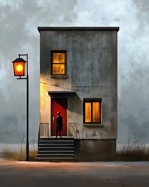 Zersplitterte Stille von fernlichtsicht