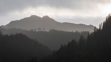 Panorama van de bergen na onweersbui | Hohe Tauern, Oostenrijk