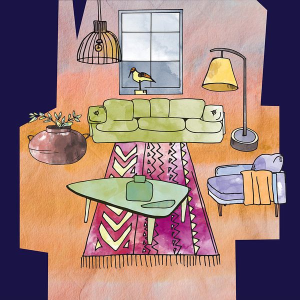 Sweet Home -interieur en meubilair -6 van Ariadna de Raadt-Goldberg