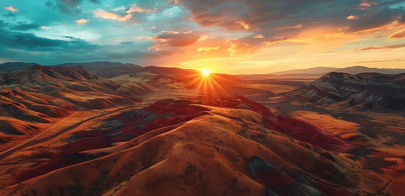 Dunes de sable lumineuses par fernlichtsicht
