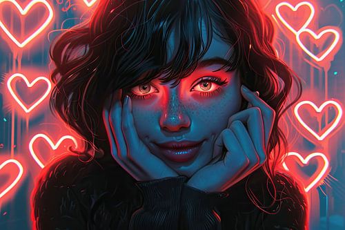 Verträumte Augen erfreuen von Abstraktes Gemälde