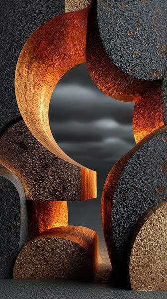 abstrakte Formen und Texturen von Gelissen Artworks
