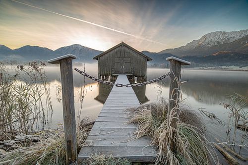 Sonnenaufgang Kochelsee (Schlehdorf)