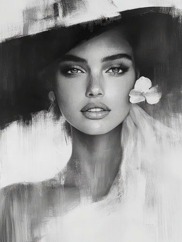 Portret in zwart-wit