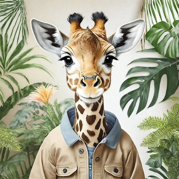 Jungle des girafes par Martin Mol