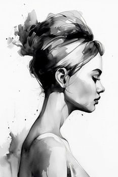aquarel vrouw