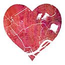 Rotterdam North | City map in a heart by WereldkaartenShop thumbnail