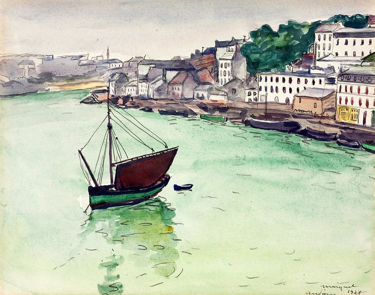 Albert Marquet,In the harbor, 1928 by finemasterpiece