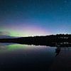 Sterrennacht met Noorderlicht van Yanuschka | Fotografie Noordwijk
