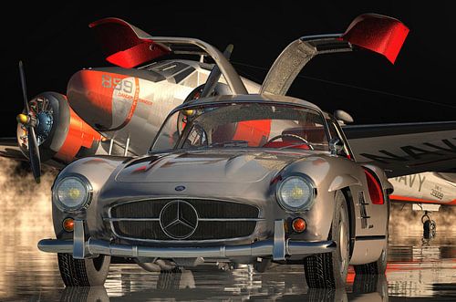 Mercedes 300SL Gullwing is de klassieke auto