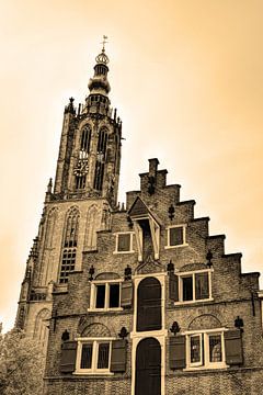 Amersfoort Utrecht Die Niederlande Sepia