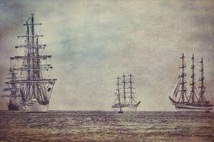 Tall Ships in der Nordsee von eric van der eijk