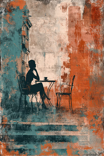 Coffee Break – Serene Painting: Petrol