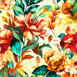 Flowers watercolor art #flowers by JBJart Justyna Jaszke