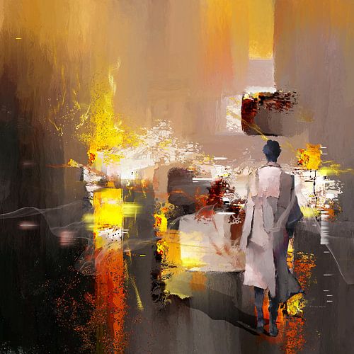 Verkehrsansturm von Ria van Werven