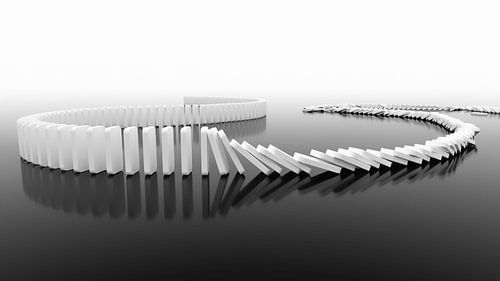 Domino-effect in actie