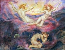 Evelyn De Morgan, Night and Dawn - 1914