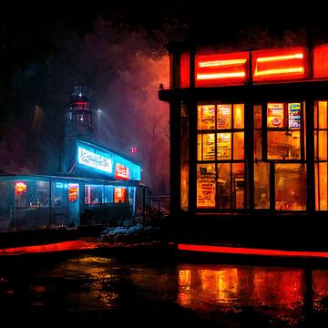 Le dernier pub ouvert par une nuit d'automne pluvieuse, partie 5 sur Maarten Knops