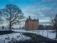 Een vroege januari ochtend bij Kasteel Doornenburg
