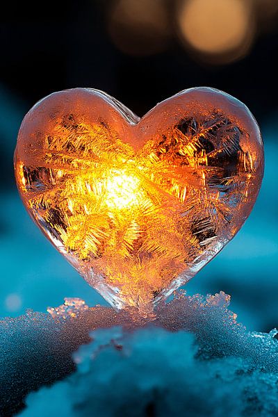 Coeur d'hiver à l'éclat chaleureux par Imperial Art House