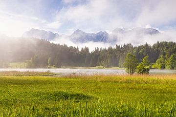 Morgenstimmung am Bergsee