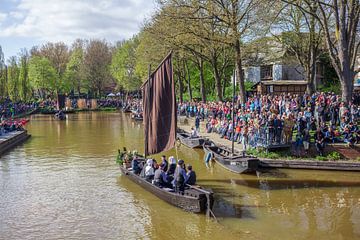 Armada de barges de tourbe