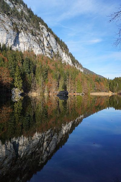 Réflexion dans le lac Berglstein, Tyrol (Autriche) par Kelly Alblas